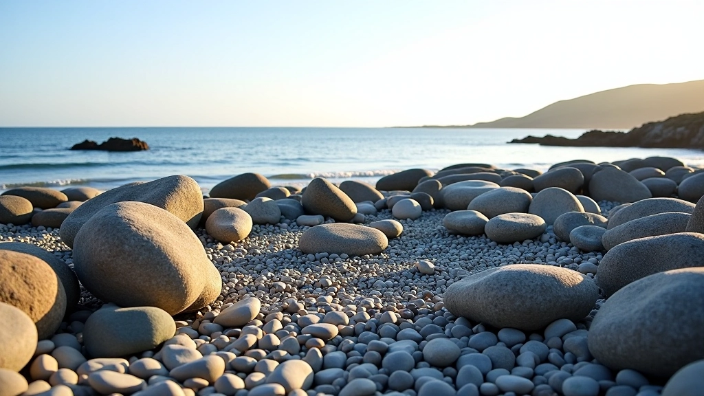 Rocky outcropping on Lahinch Beach with protected seating area and panoramic ocean views, ideal meditation spot